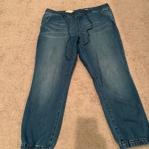 Drawstring, jogger denim pants